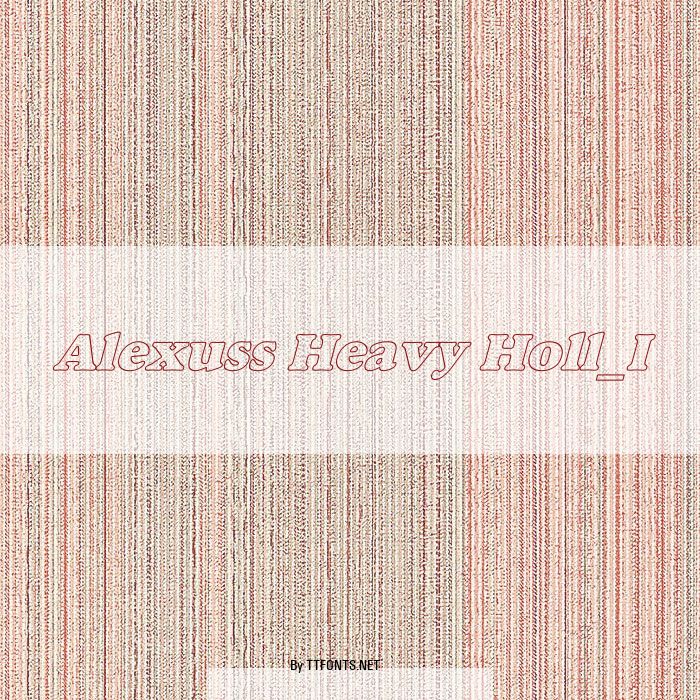 Alexuss Heavy Holl_I example